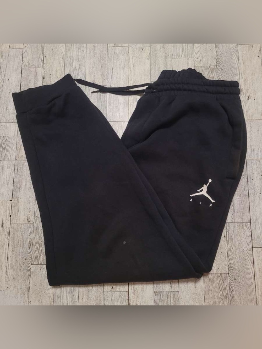 Men's Nike Air Jordan Black White Baggy Jogger Sweatpants Size XL